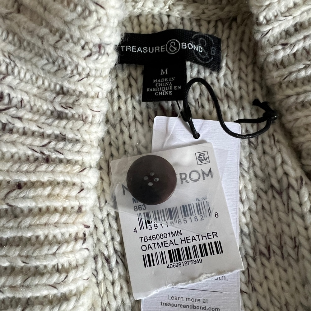 Treasure & bond men’s sweater NWT
size Medium
oatmeal heather - Picture 5 of 6